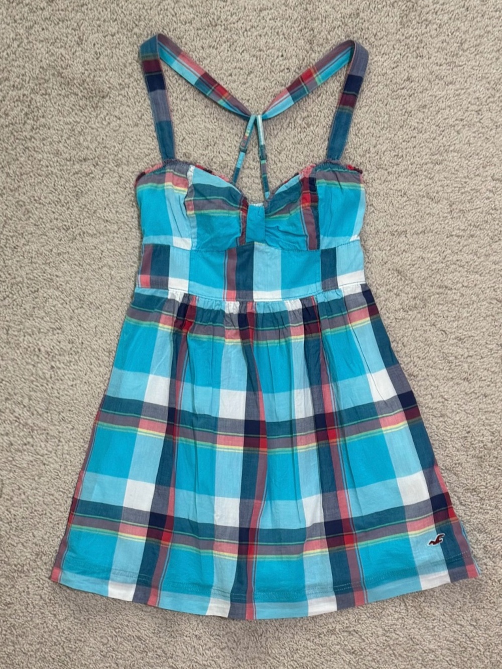 Blue Plaid Hollister Dress